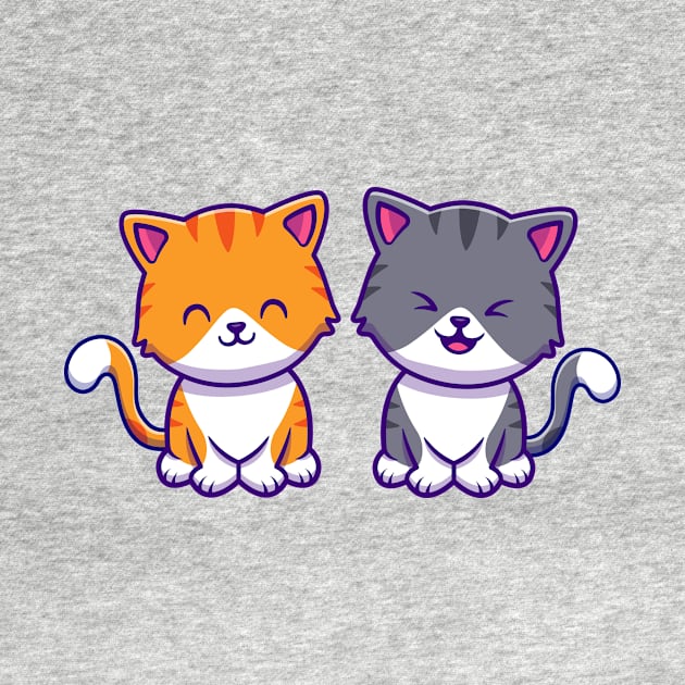 Cute Cat Couple Friend by Catalyst Labs